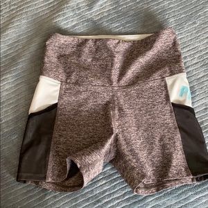 Pink workout shorts